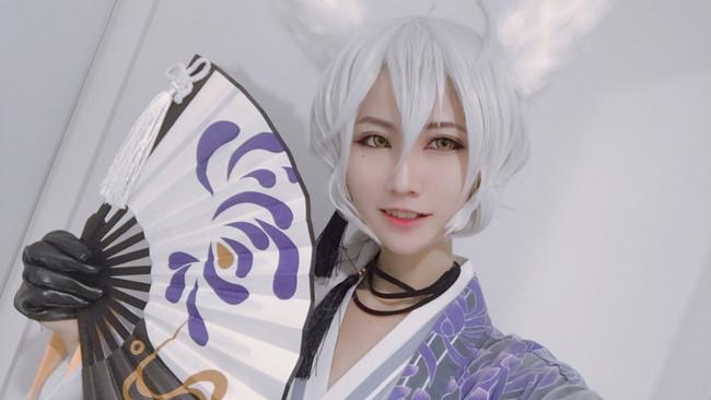 阴阳师手游:妹子妖狐逐月照君cos试妆,不是正片都这么好看吗?