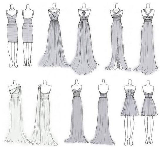 婚纱礼服设计手稿收录作品-婚纱礼服设计手稿收录款式图