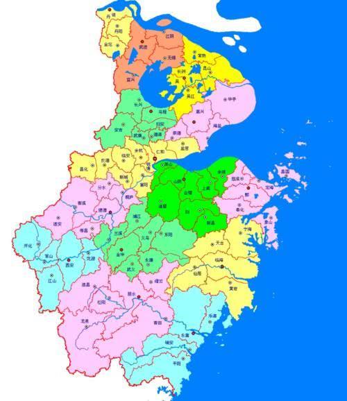 "江南西路"不等于江西,两浙路也不全是浙江,看看宋朝