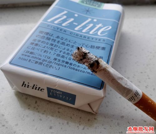 日本香烟软蓝款hi-lite品鉴