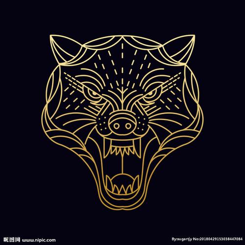 老虎图标设计图__logo设计_广告设计_设计图库_昵图网