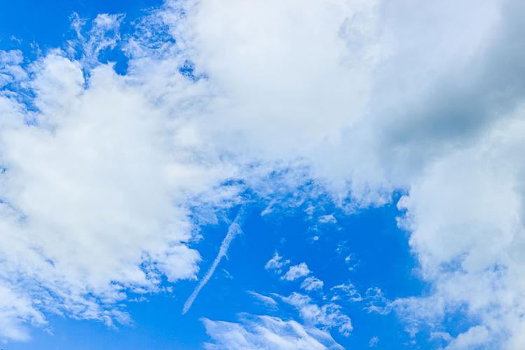 多云,天空,晴天,蓝色