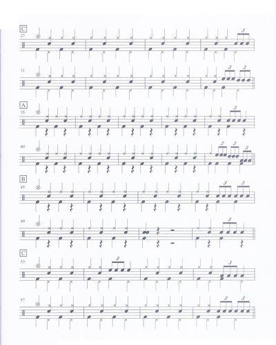 机器猫架子鼓谱高清免费下载附mp3音频文件及伴奏