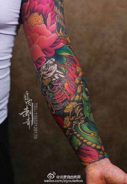 北京纹身店(自由刺青)花臂纹身