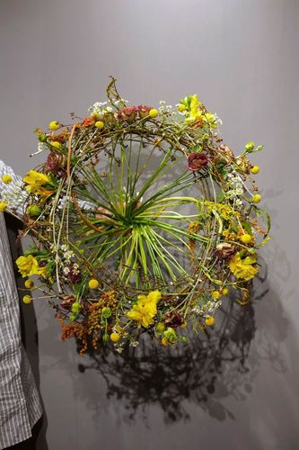 花艺教学环形架构花束专题一