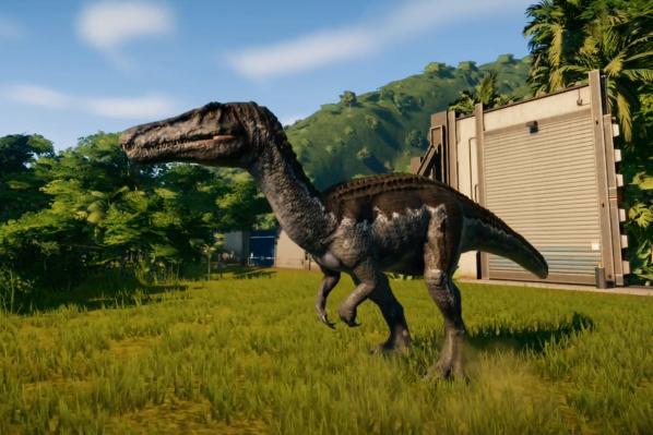 重爪龙的头部既扁又长,宛如鳄鱼的头部,嘴中则布满了锯齿状的尖牙.