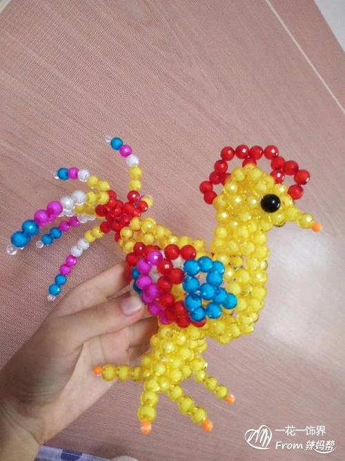 手工串珠小动物,大摆件哦,摆哪里都好看