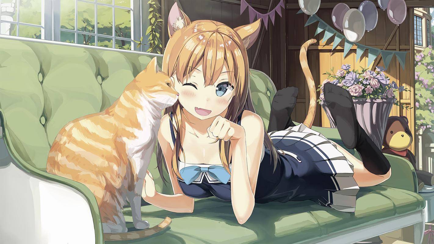 同人手绘二次元动漫美女图片桌面壁纸