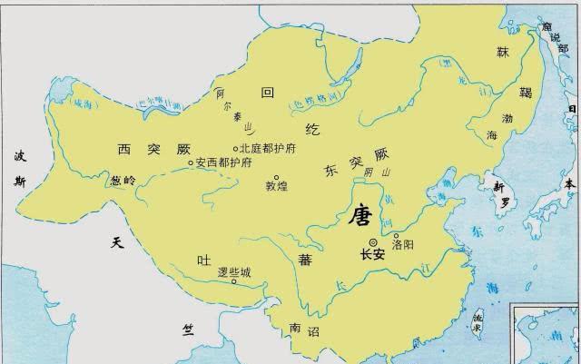 唐朝地图隋唐上承我国历史上大分裂时代,南北朝.