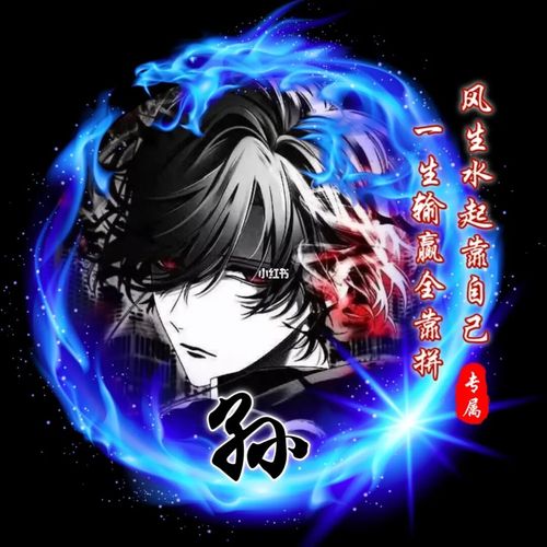 自制黑暗系姓氏头像_头像_姓氏头像_素材_头像