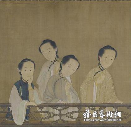 华萱(音译,原文hua xuan)作品《八美图》(局部)  成交价:37.5万美元