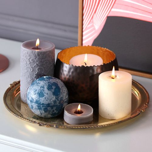 欧式创意工艺品地球形蜡烛饰品摆件浪漫生日礼品香薰蜡烛 摩登