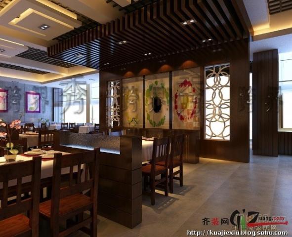跨界精品装饰设计机构【洪亨饺子城中式风格装修效果图图片】装修图片