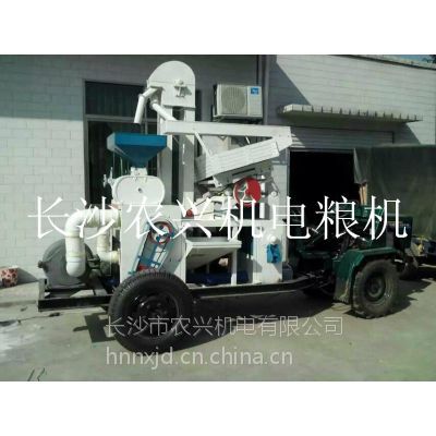 湖南流动车载碾米机|江西柴油拖拉机流动方向盘大米剥