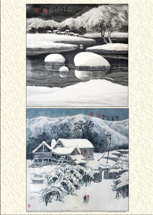 冰雪山水画家刘丁瑞