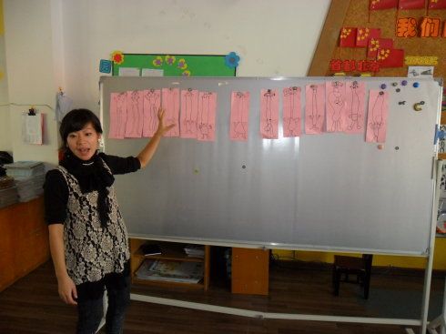 幼儿园常规教研日—大班美术活动《哈哈小人》二度课