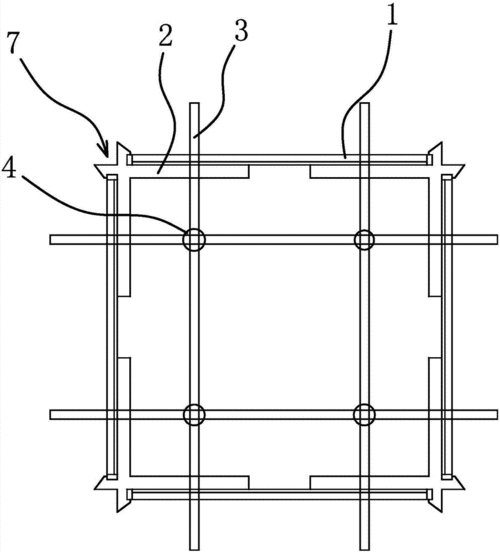 建筑格构柱制造技术,建筑四梁八柱结构图专利_技高网