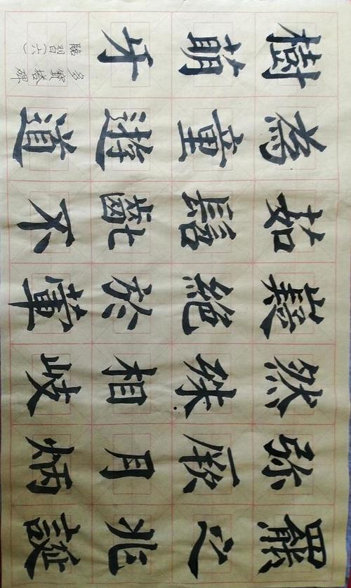 多宝塔碑临习(六)