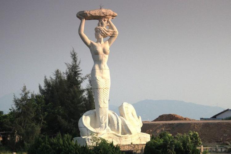 蛇口五日游——第三天我们去看了女娲补天像,看到了,传说中的女娲补天