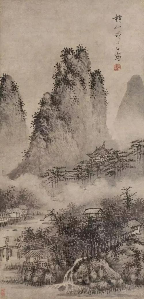 笔墨细密苍劲,劲健沉郁!明代山水画家谢时臣