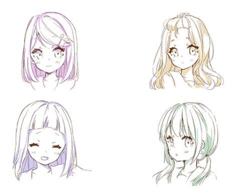 不同发型头发画法的画法技巧!