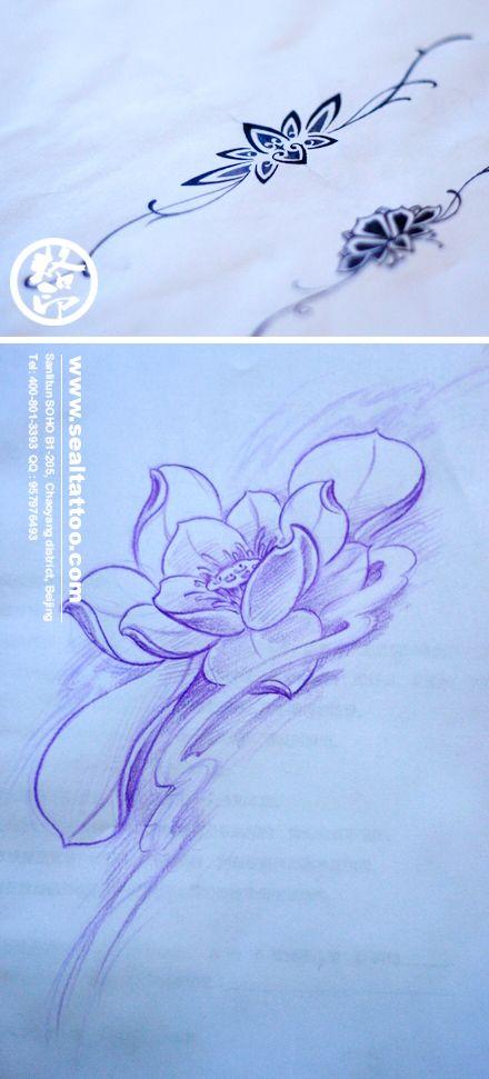 莲花图腾手链# #莲花图案纹身# #莲.