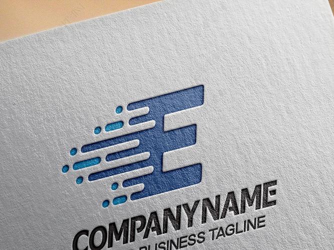 带e的logo设计e开头标志商标cdr模板