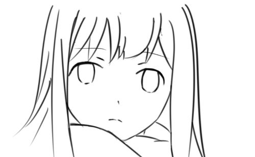 总结一下,现在的线稿有几个大毛病. 1.