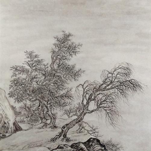 古代名家画杂树技法解析