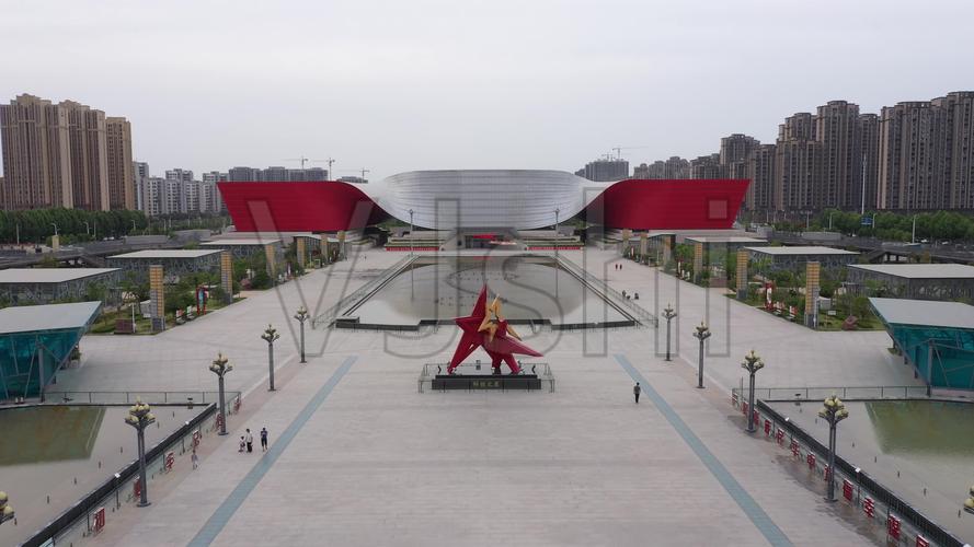 4k-原素材-许昌标志科技广场5_3840x2160_高清视频素材下载(编号