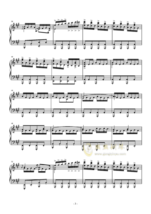 打虎上山 (京剧智取威虎山选段) 钢琴谱(五线谱)