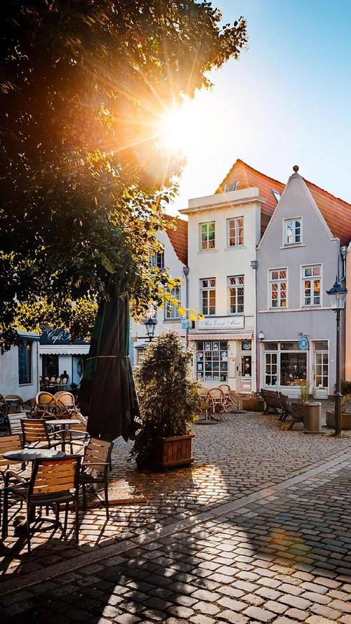 国外小镇街道风景图片手机壁纸,风景,风景,高清,建筑,街道,国外,手机