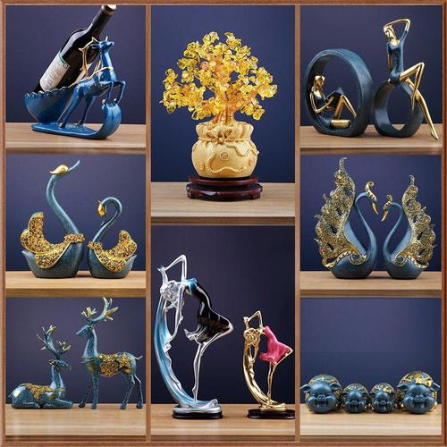 装饰品工艺品桌面董事长书柜办公桌摆件男士高档老板办公室柜子