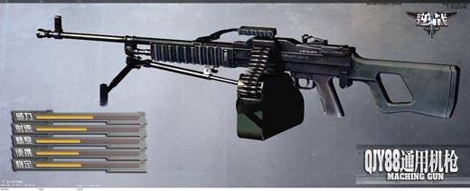 《逆战》国产经典武器之qjy88通用机枪