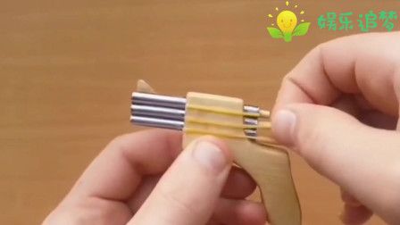 折纸王子教你做四管纸手枪 可以发射子弹的纸手枪玩具