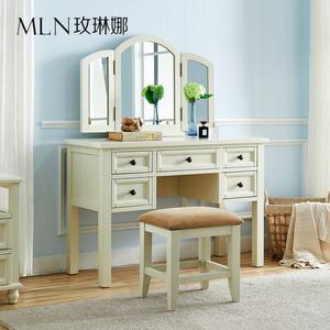 美式实木家具梳妆台图片