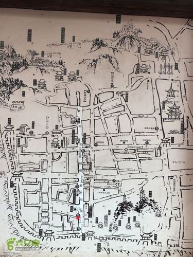 临海古城游线(西门街—紫阳街—巾山公园)紫阳街导览图