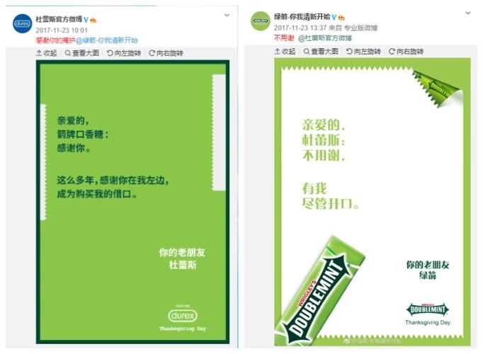 杜蕾斯和绿箭口香糖