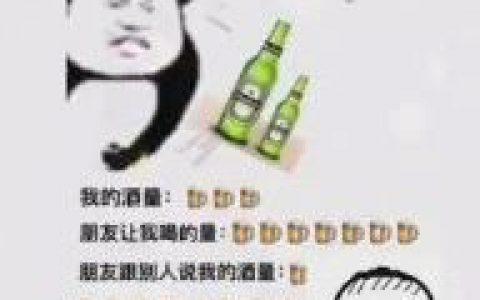 我的酒量 朋友让我喝的量表情包