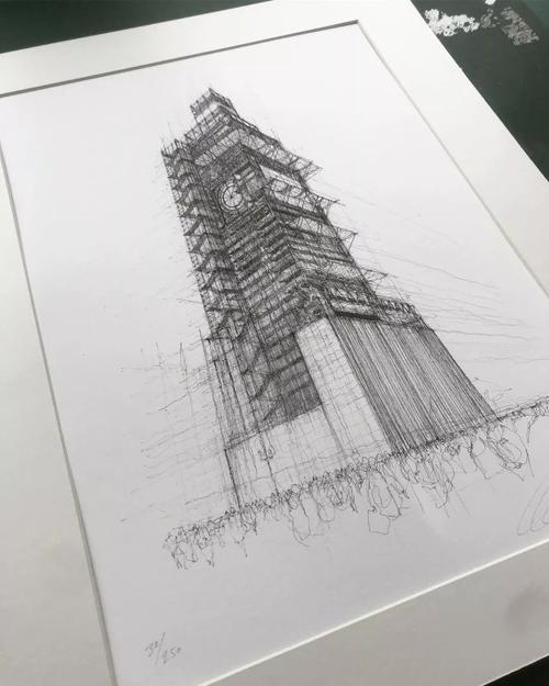 由线条组成的宏伟景色——画家luke adam hawker的建筑速写