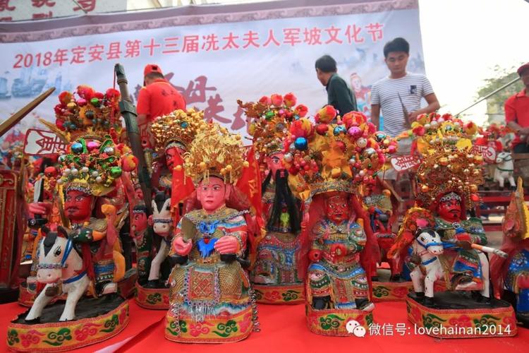 零距离拍摄海南定安军坡,穿仗…(多图)
