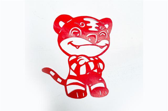 老虎剪纸迎新春