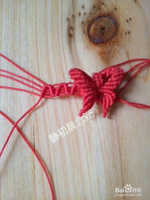 手工编织:蝴蝶戒指的简单编法(图解)