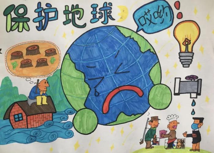 地球一小时儿童创意绘画大赛网络投票火热进行中!赶快