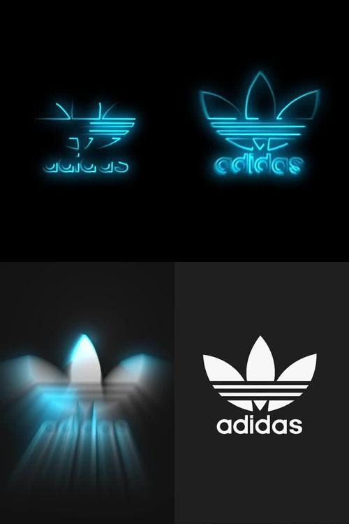 阿迪达斯logo勾画