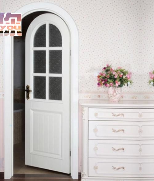 定做拱形半玻璃门欧式风格异形门半圆弧形门现代简约烤漆实木门窗