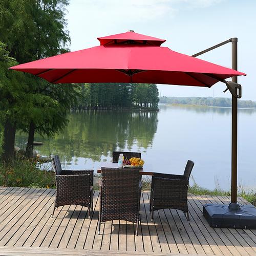 户外遮阳伞庭院伞别墅花园大太阳伞罗马伞阳台露台伞室外伞摆摊伞