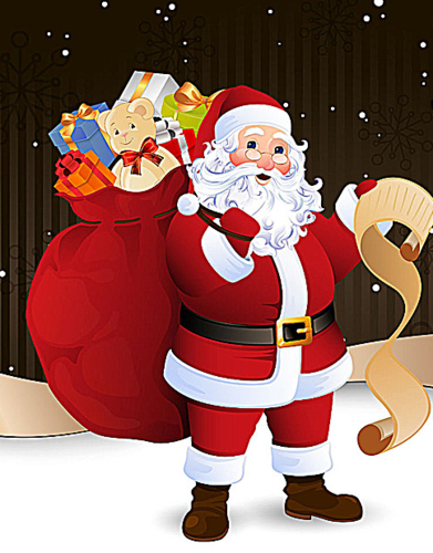 圣诞老人卡通画图片