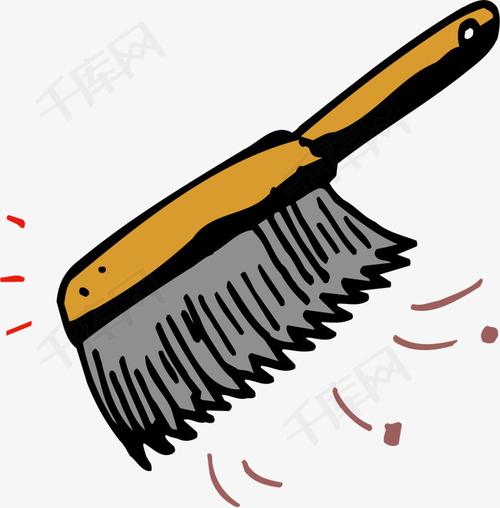 免抠素材小刷子图片矢量图手绘卡通小毛刷鞋刷