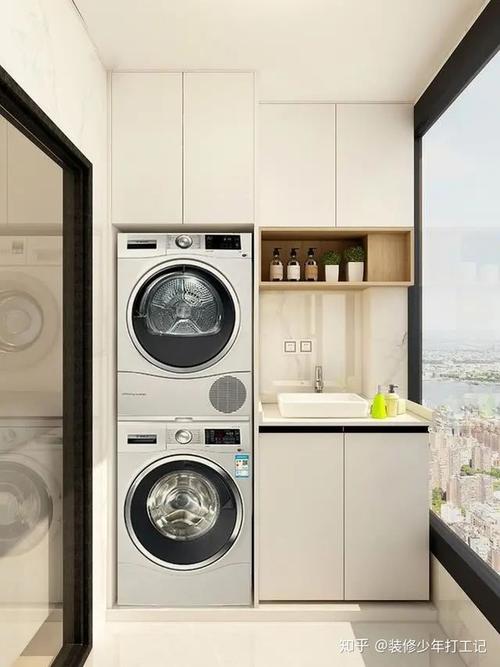 房屋布局篇丨房子装修,阳台洗衣机柜设计,好看实用